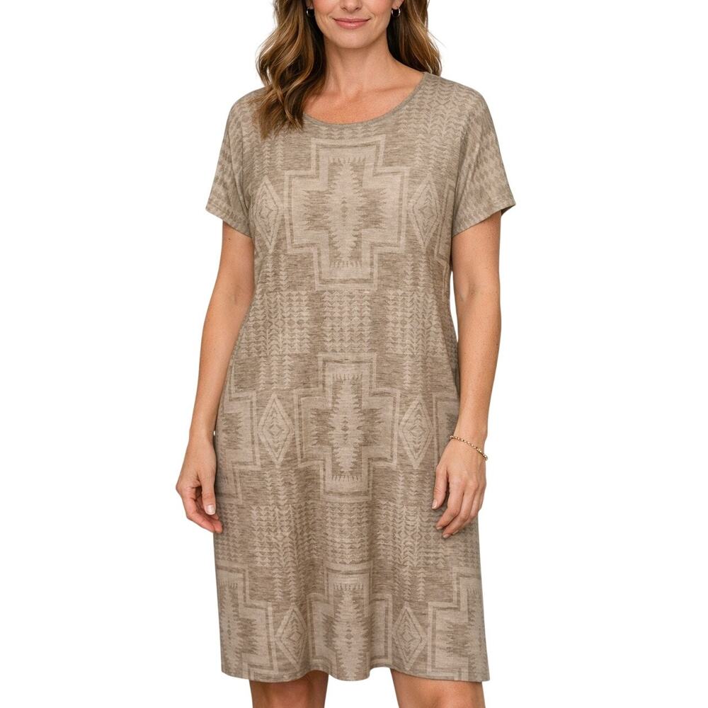 Pendleton Harding Size XL Merino Wool Sweater Dress Western Boho Ranch Chic
